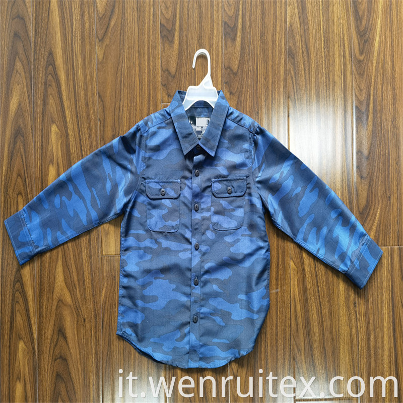 Lapel Print Coat Shirt